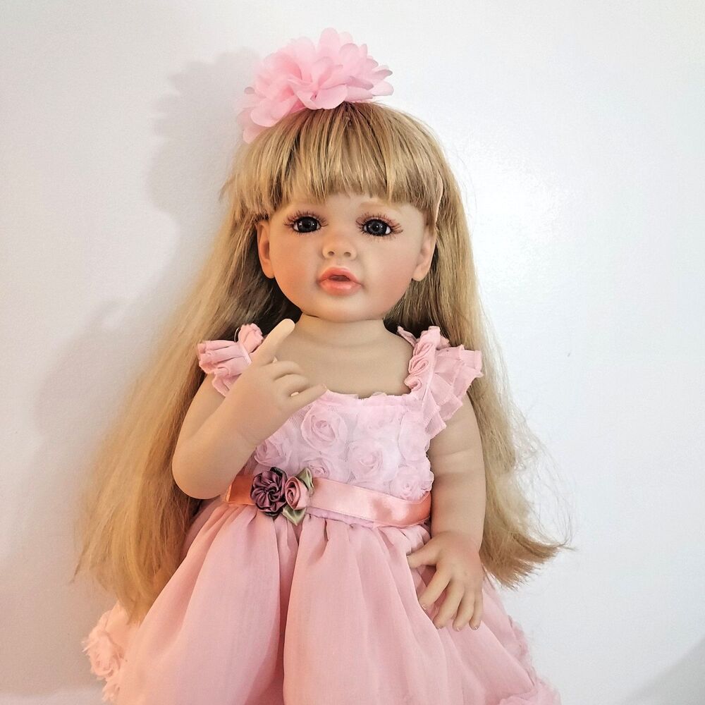 Full Body Soft Vinyl Doll Girl Baby Toddler 21" Anatomically Correct
